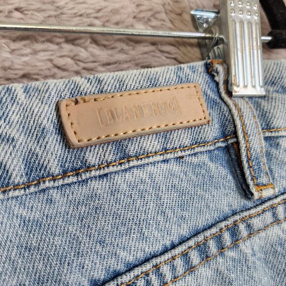 Blank NYC Womens The Cooper Long Slim Straight Ankle Slit Jean Size 29 High Rise - Picture 8 of 14